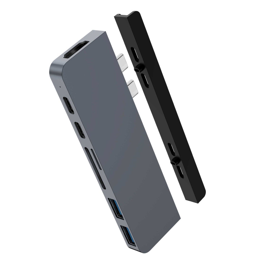 HyperDrive DUO 7-in-2 — USB-C Hub for MacBook Pro / Air_Space Grey