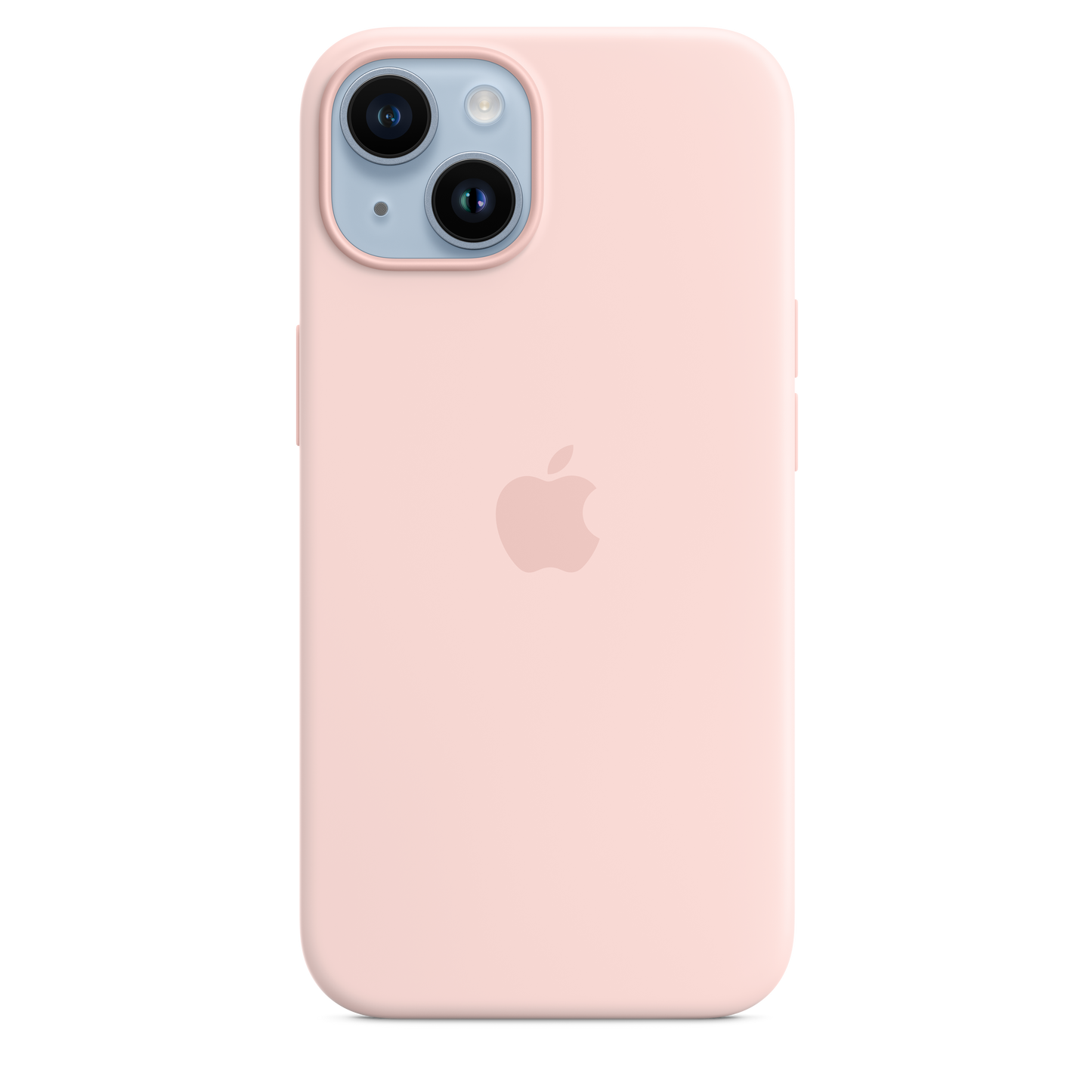 iPhone 14 Silicone Case with MagSafe - Chalk Pink