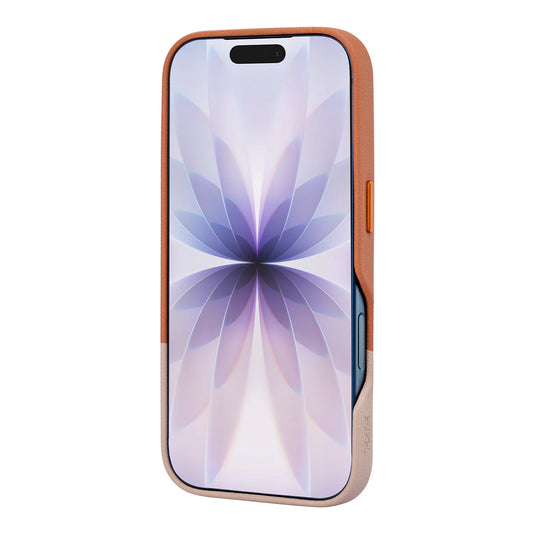 Tekne DualTone Vegan Leather Case for iPhone 17  Pro- Brown