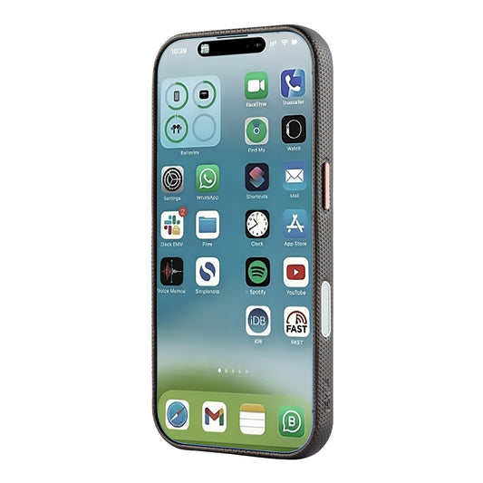 Tekne Textura Vegan Leather Case  for iPhone 17-Grey