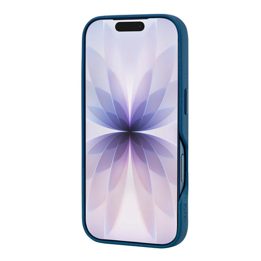 Tekne DualTone Vegan Leather Case for iPhone 17  Pro- Blue