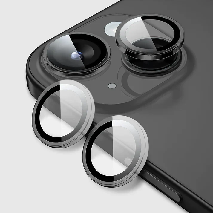 Gripp FOCAL Camera Lens Protector 2N1 (Compatible with Apple iPhone 15 & iPhone 15 Max) -  Black