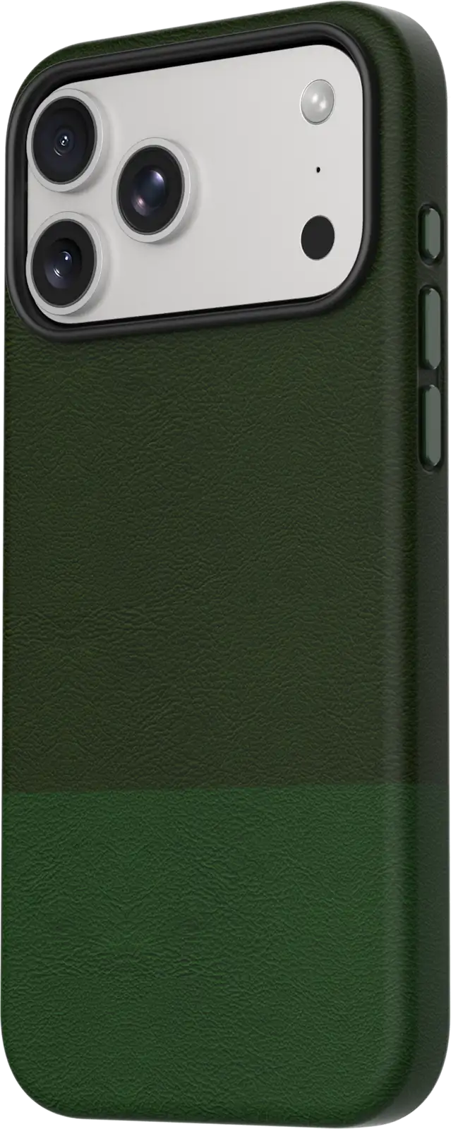 TEKNE DualTone Vegan Leather Case for iPhone 17  Pro Max-Green