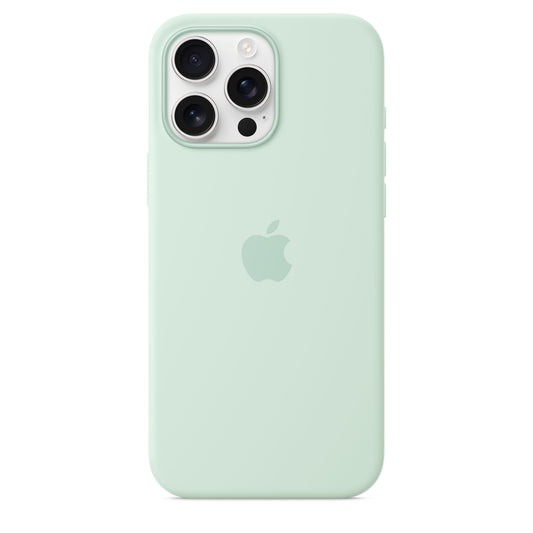 iPhone 16 Pro Max Silicone Case with MagSafe – Aquamarine