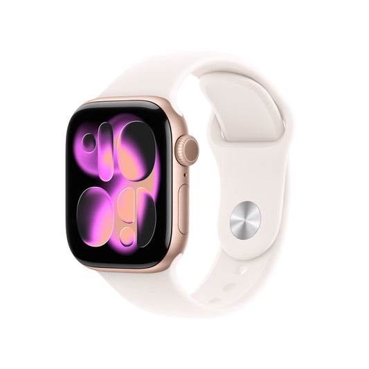 Apple Watch Series 11 GPS 42mm Rose Gold Aluminium Case with Light Blush Sport Band - M/L