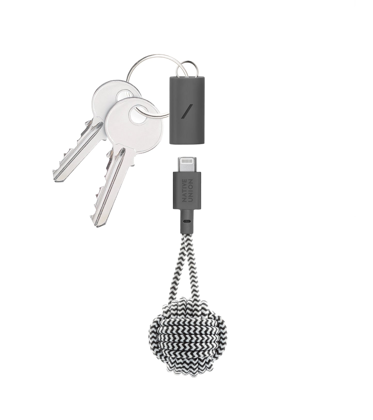 NATIVE UNION key Cable kv-C-Lightning - Zebra