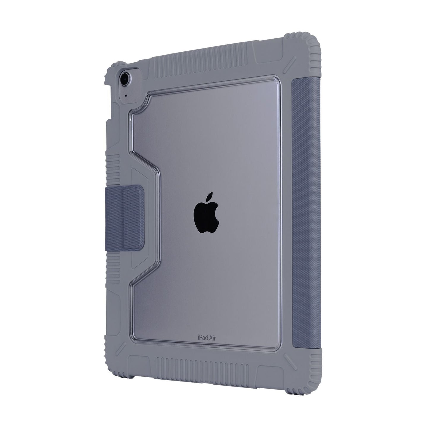 Tekne Shockproof Vegan Leather Case for iPad Air 13 M2 | Stand Function | Drop Protection - Grey