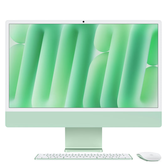 24-inch iMac with Retina 4.5K display: Apple M4 chip with 8-core CPU and 8-core GPU, 256GB SSD - Green