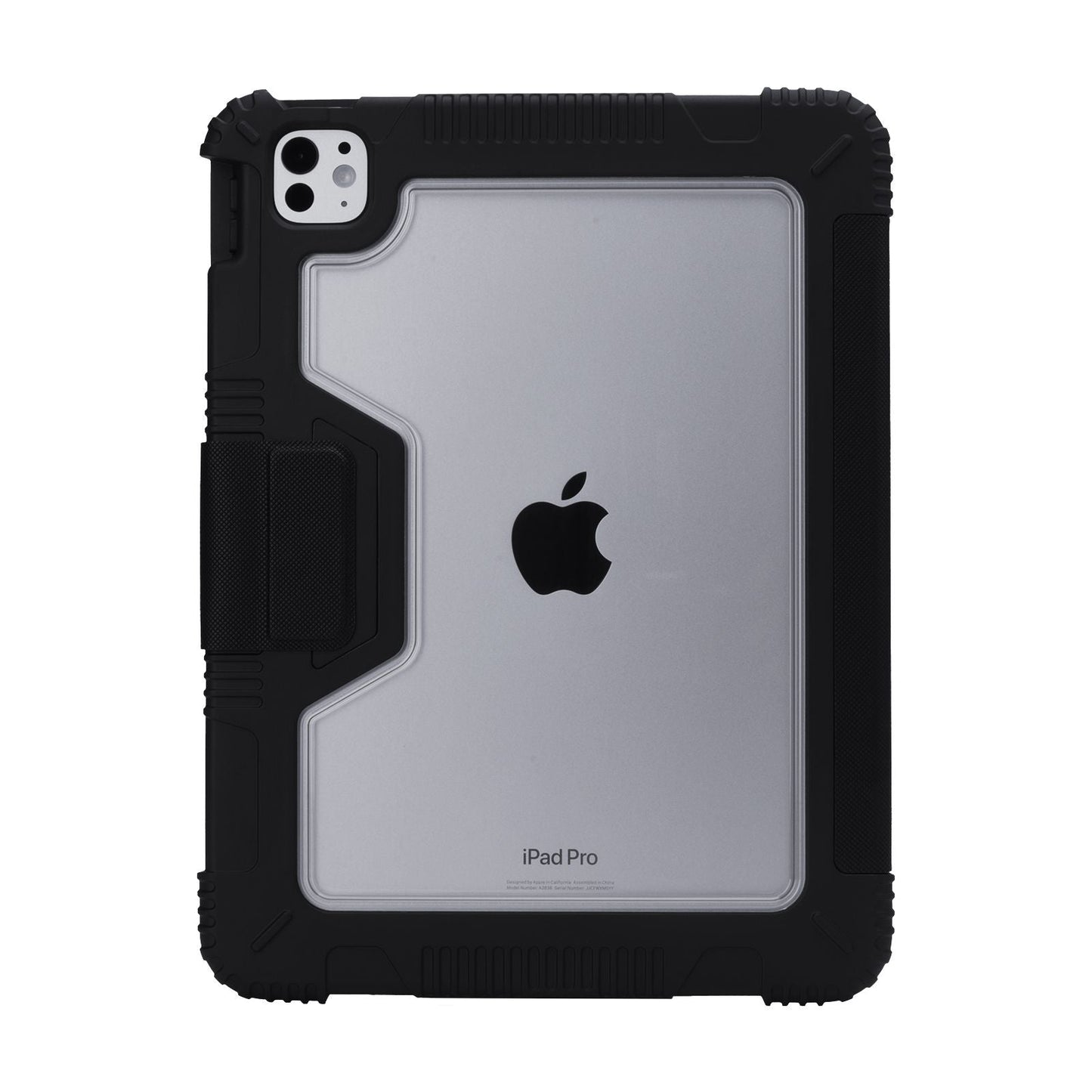 Tekne Shockproof Vegan Leather Case for iPad Pro 11 M4 | Stand Function | Drop Protection - Black